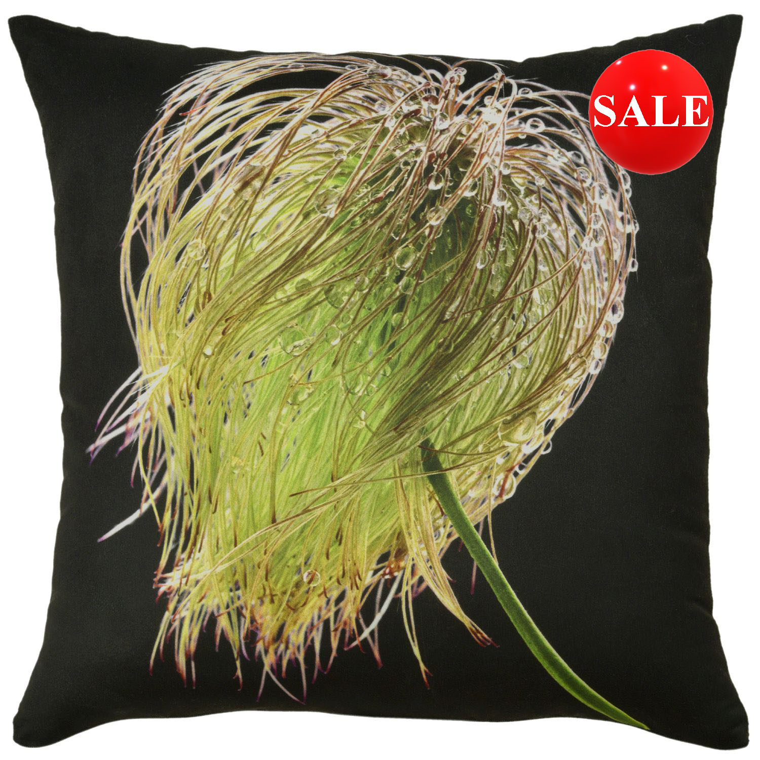 Clematis Velvet Cushion
