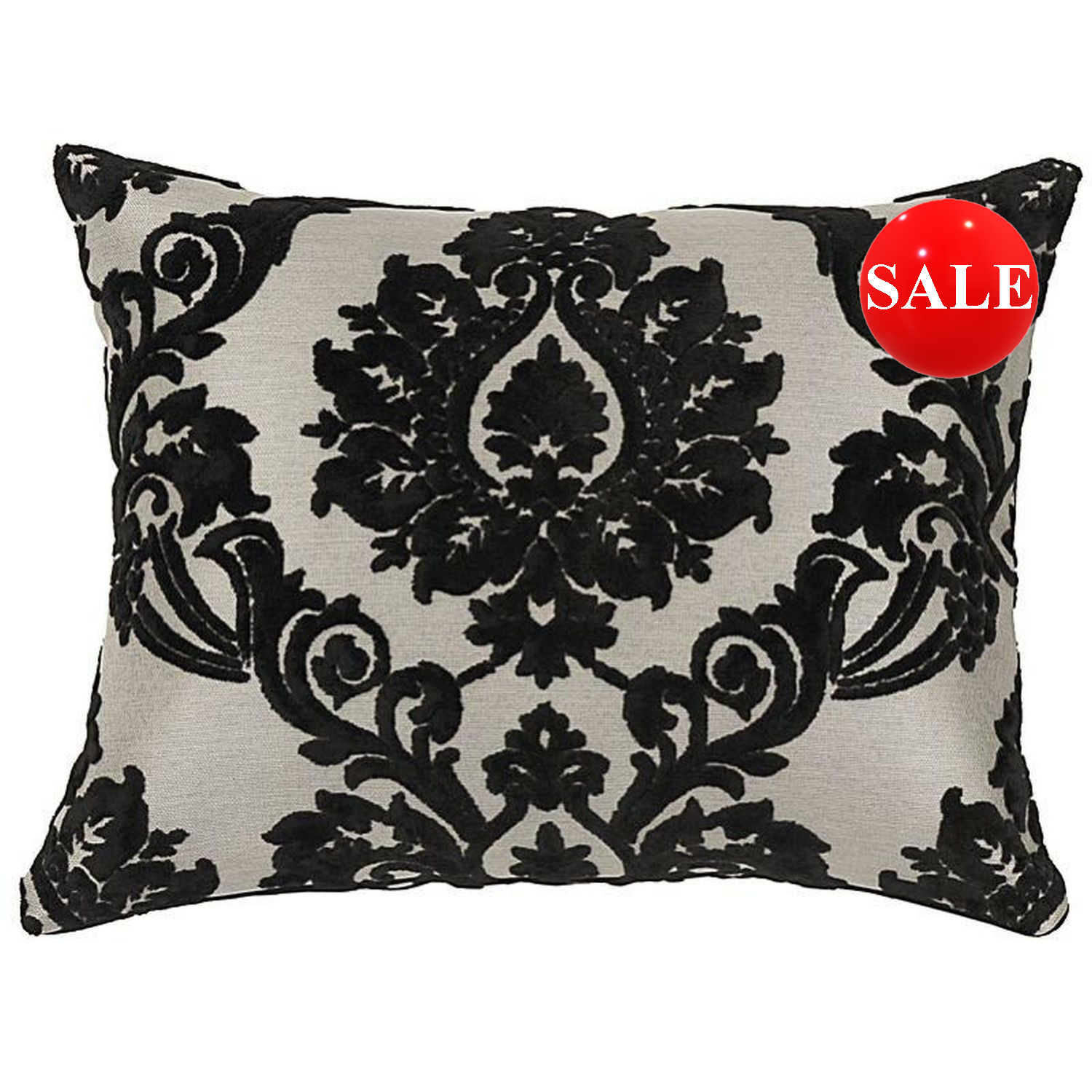Amari Black Rectangle Cushion