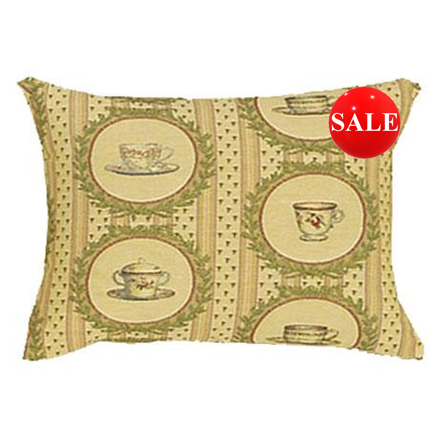 Tea Time Tea Cups Cushion - Image 3