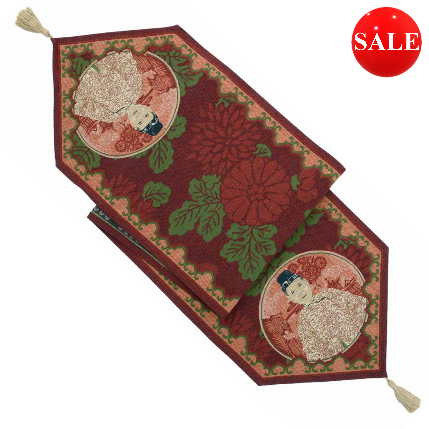 Ming Red Table Runner