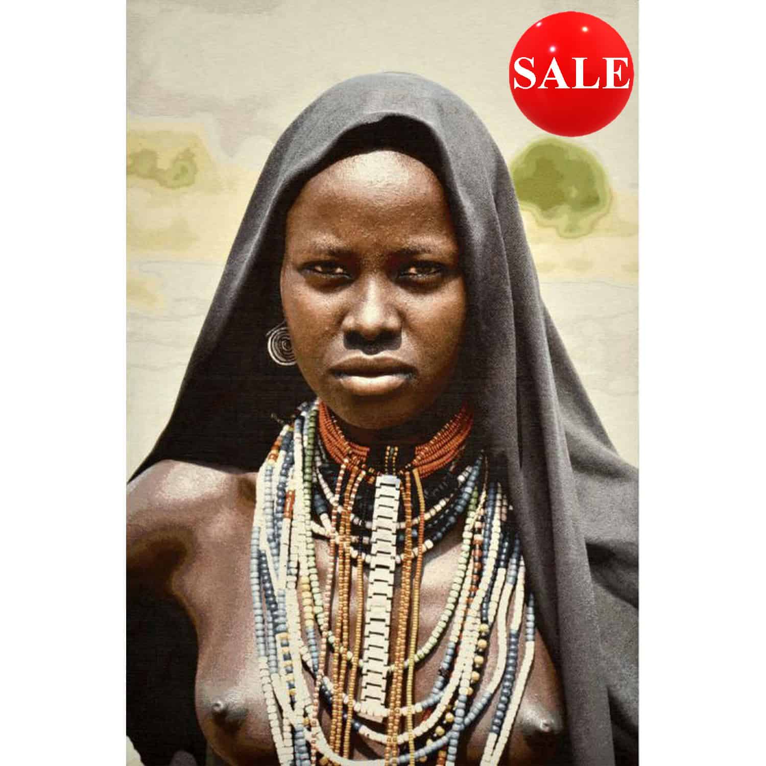 African Tribeswoman Wall Hanging