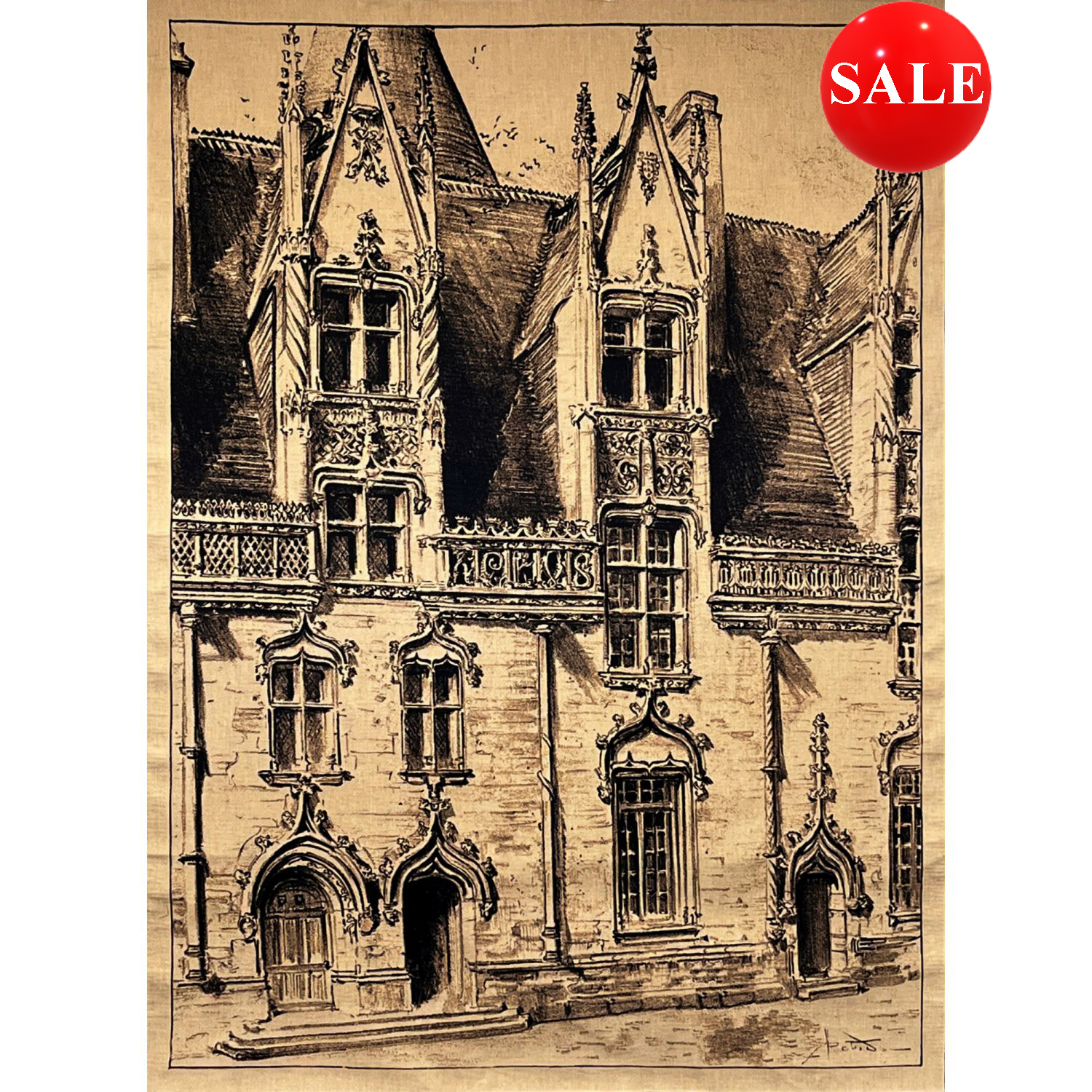 Ornate Facade Wall Hanging