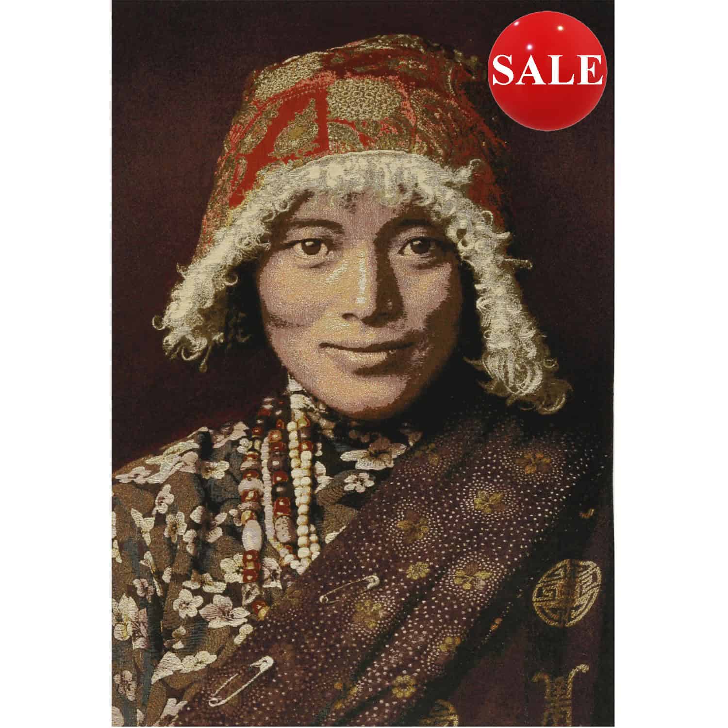 Tibetan Girl Baiyan Wall Hanging