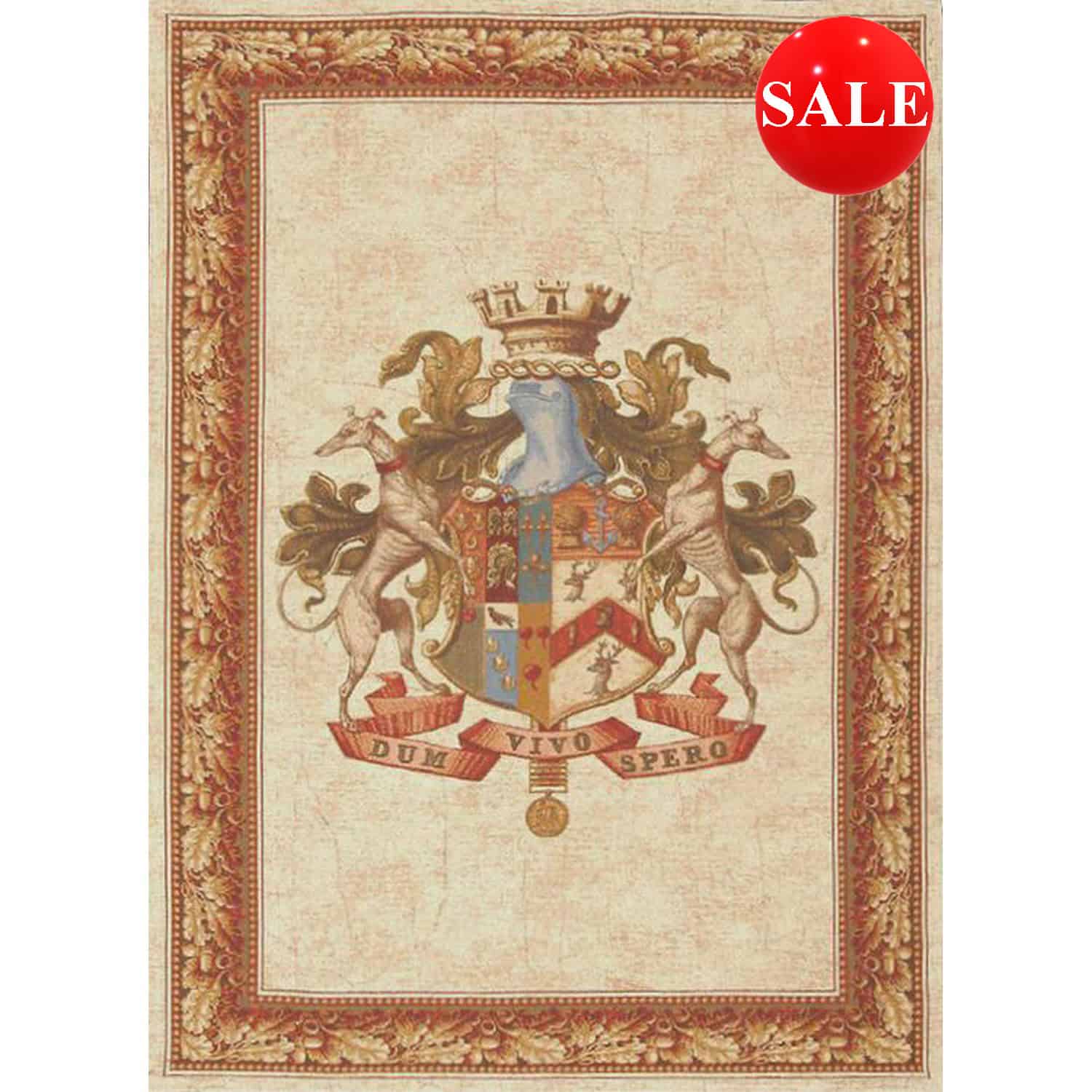 Heraldry "While I live I Hope" Wall Hanging - 2 sizes