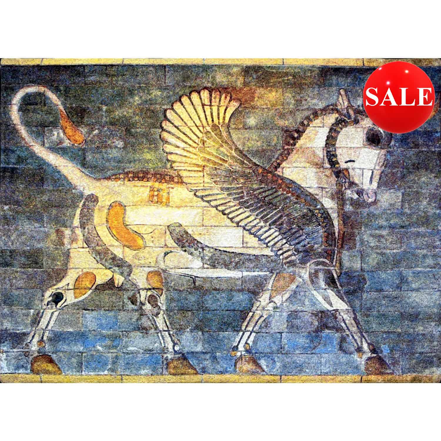 Winged Bull Large Wall Hanging