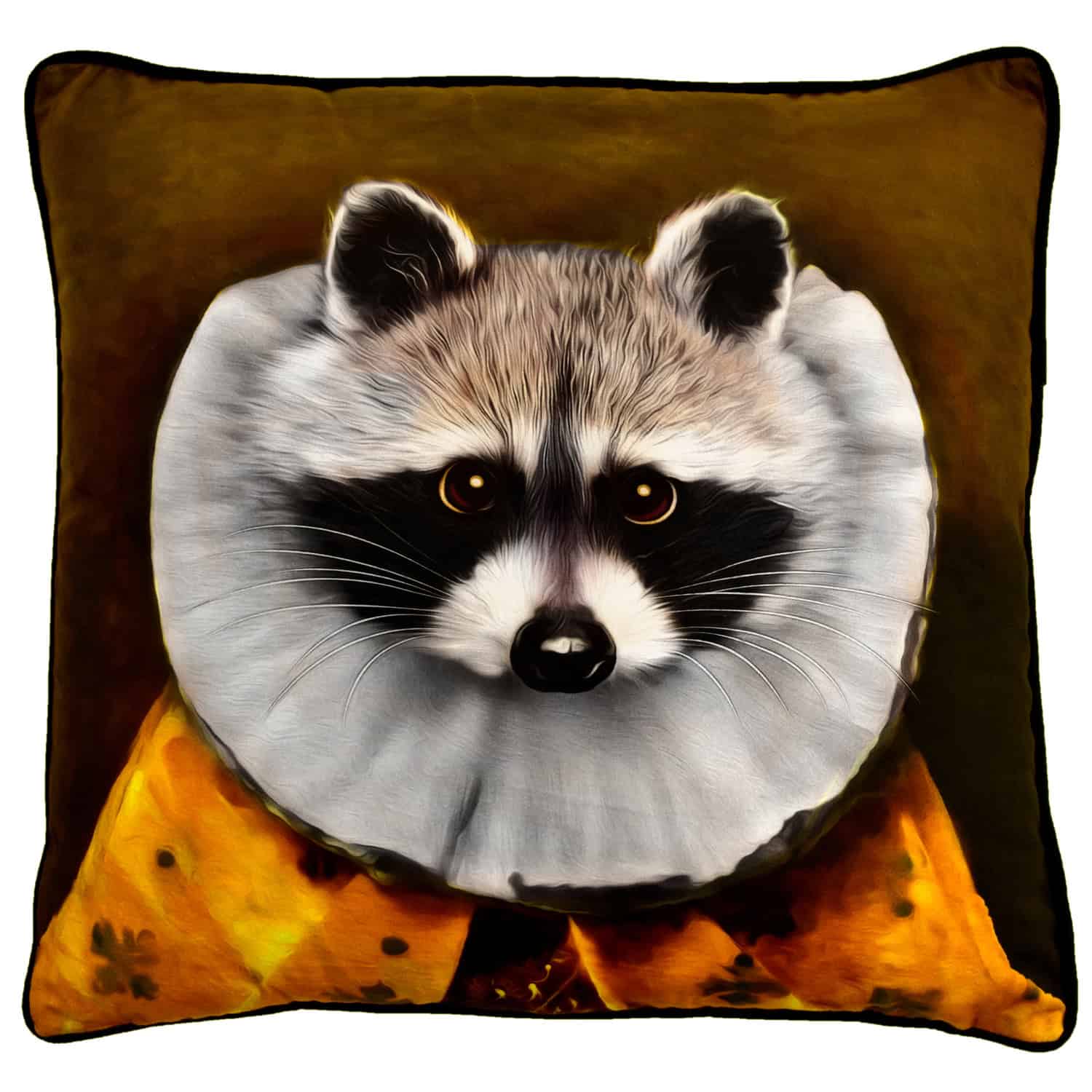 Ronnie Racoon Portrait Cushion